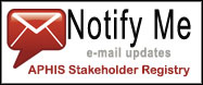 Notify Me - Email Updates - APHIS Stakeholder Registry
